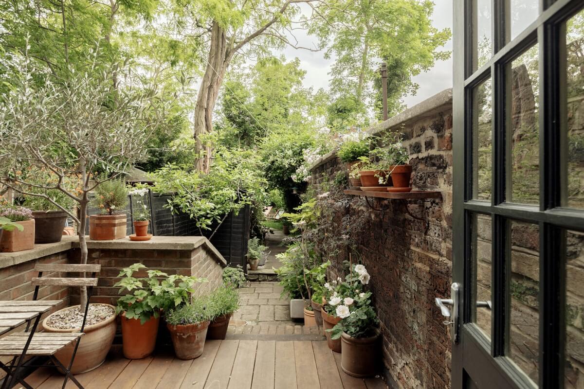 terrasse appartement vintage de deux-pièces terrasse appartement vintage de deux-pièces