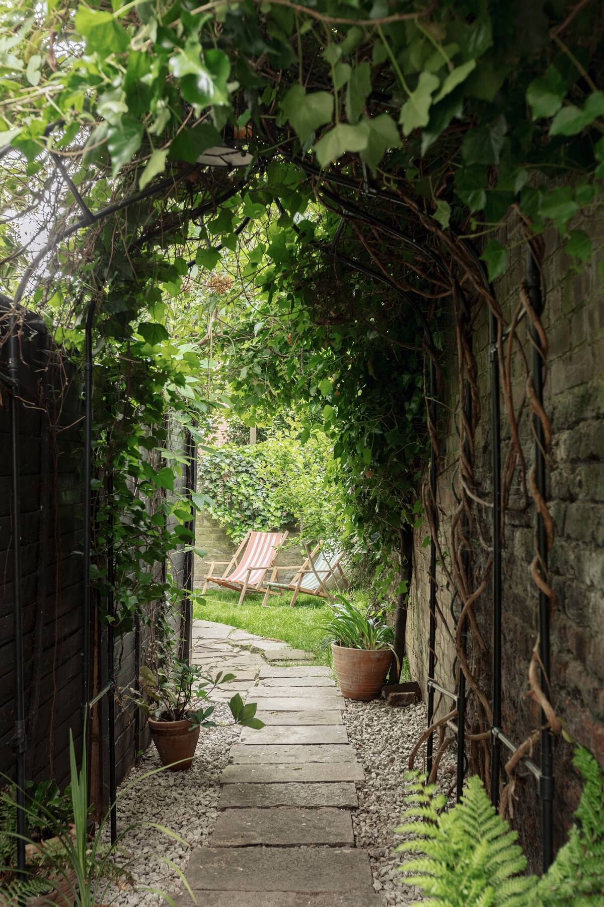 jardin appartement vintage de deux-pièces Londres jardin appartement vintage de deux-pièces Londres