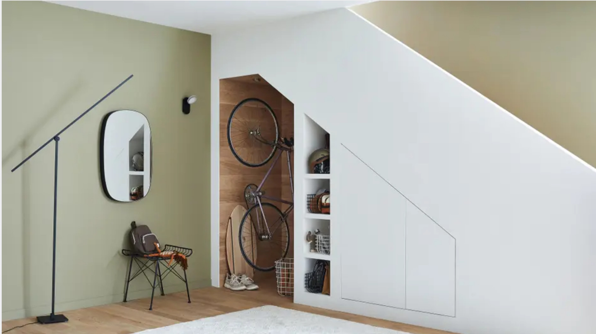 entrée avec rangement vélo décoration design entrée avec rangement vélo décoration design
