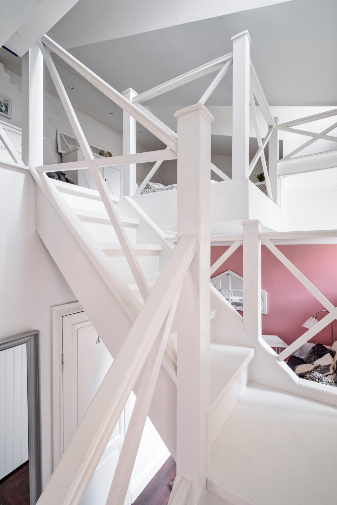 escalier pour mezzanine mini maison 41m2