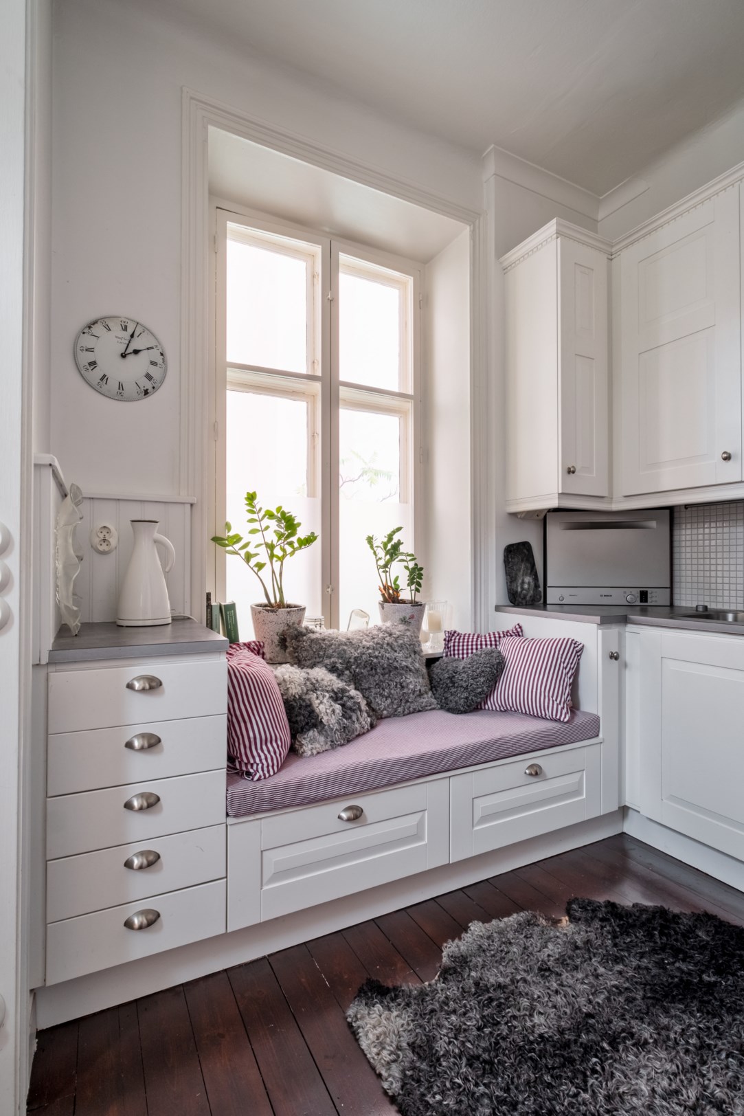 cuisine blanche mini maison 41m2