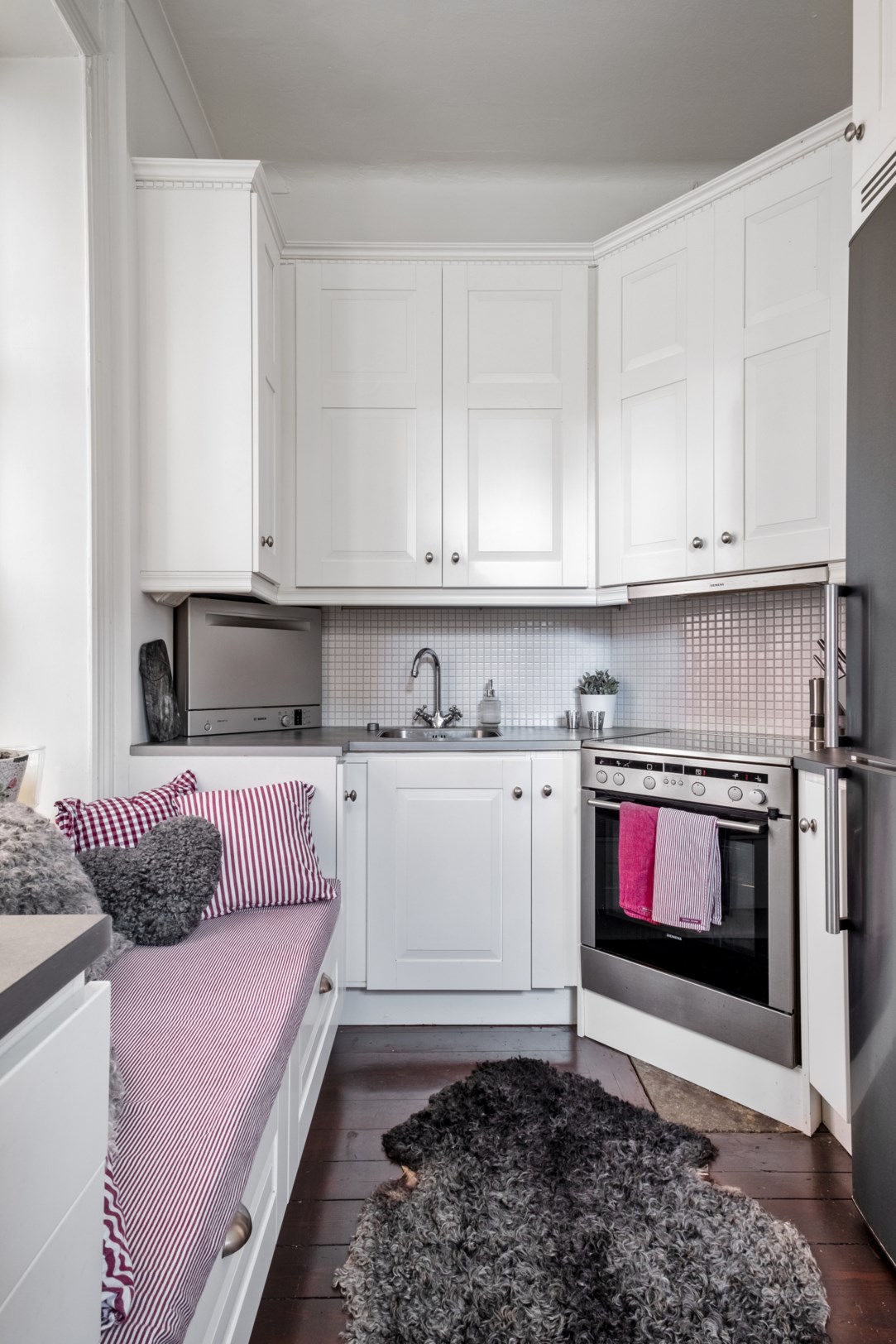 cuisine blanche en U
