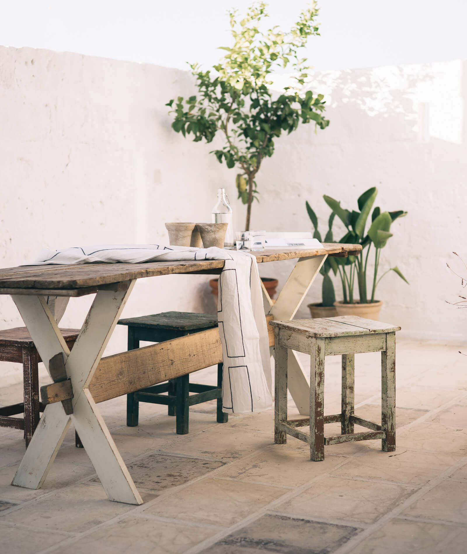 terrasse décoration blanche et bois terrasse décoration blanche et bois