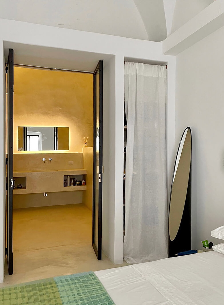 chambre avec voûtes en pierre et salle de bain chambre avec voûtes en pierre et salle de bain