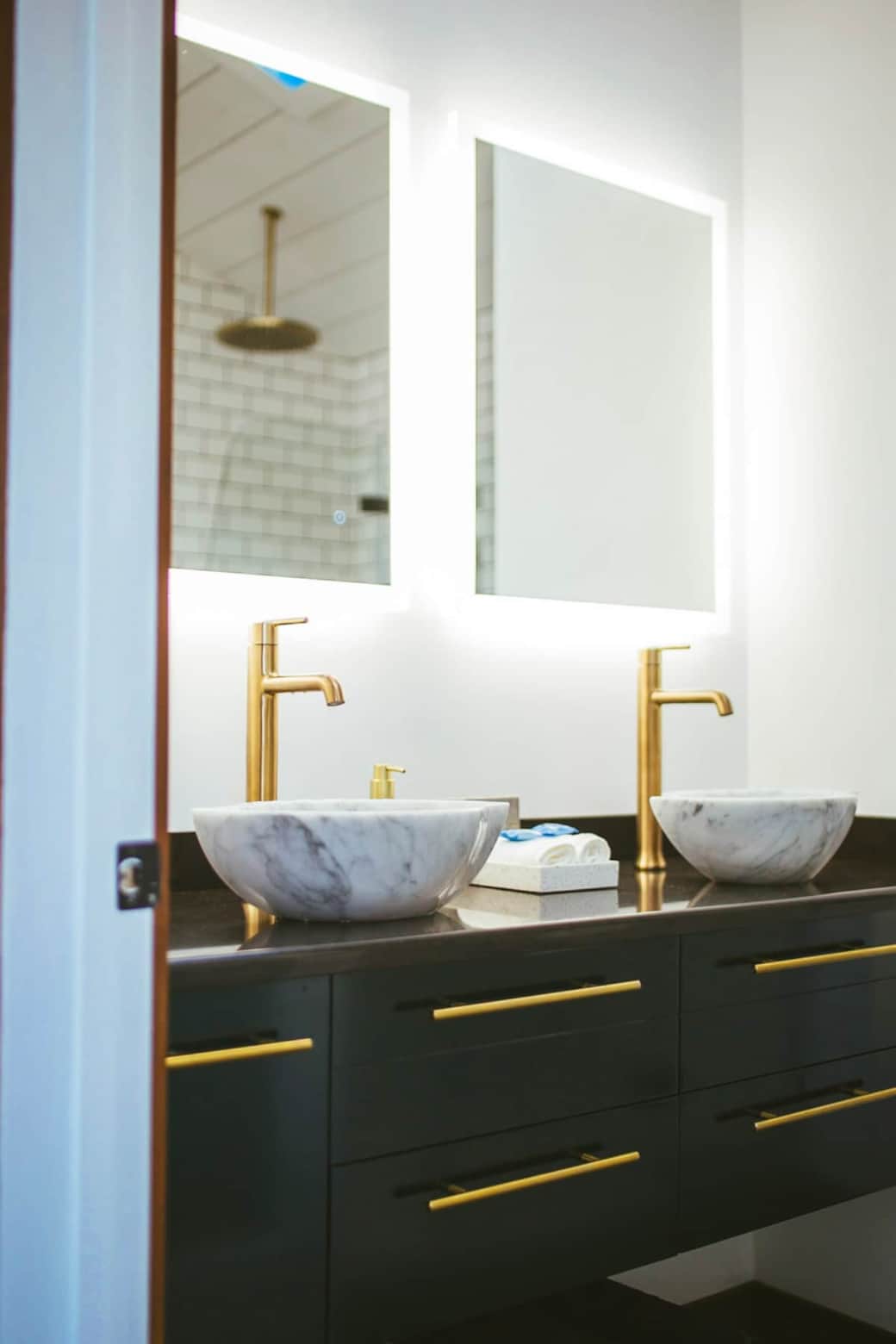 salle de bain vasque marbre