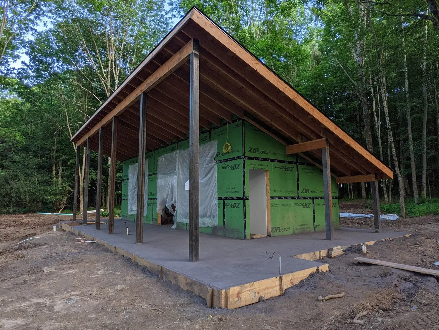 construction maison loft en bois 42m2
