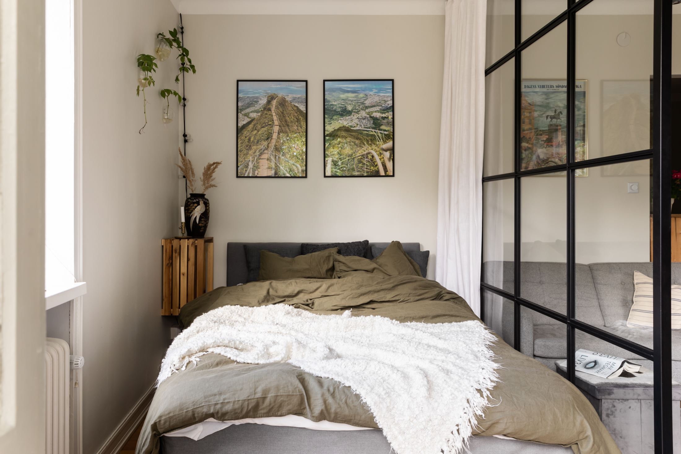 chambre avec verrière