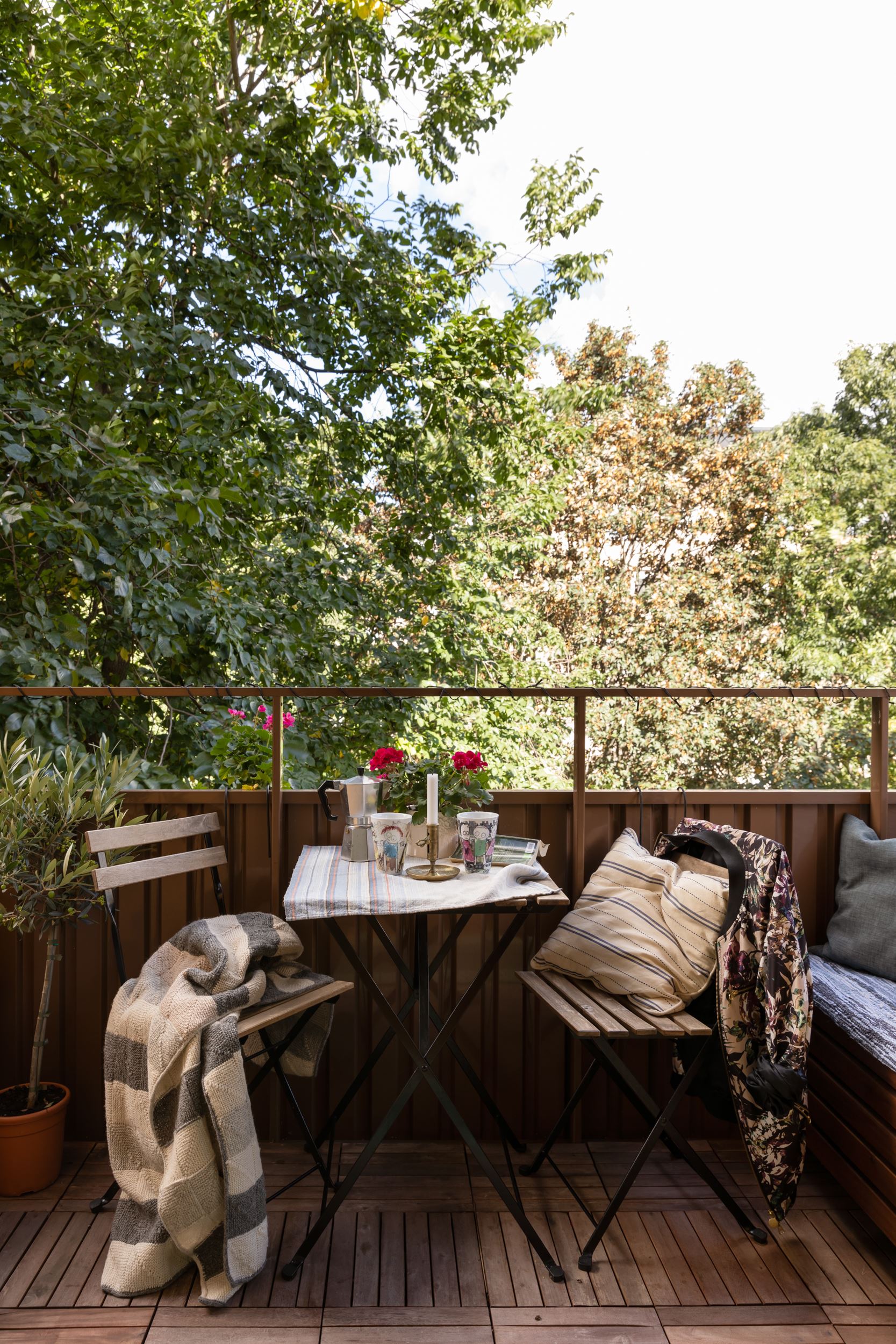balcon aménagé