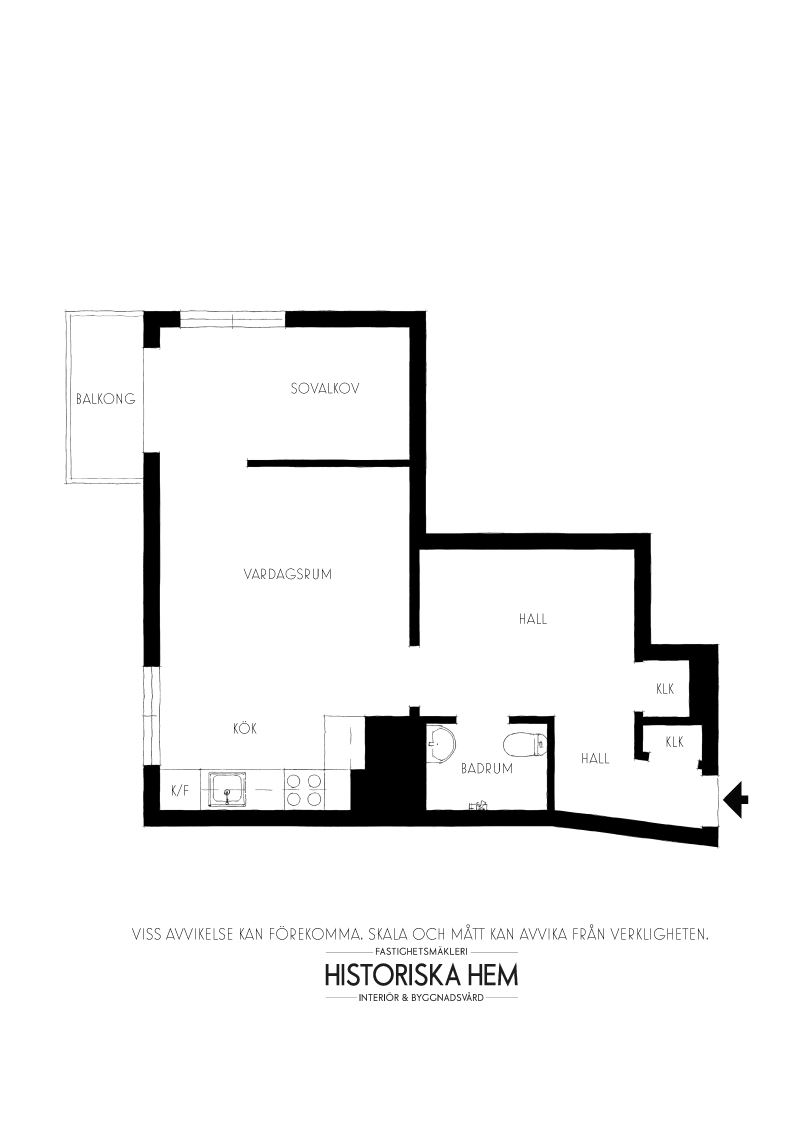 plan studio de 38m2 avec verrière 