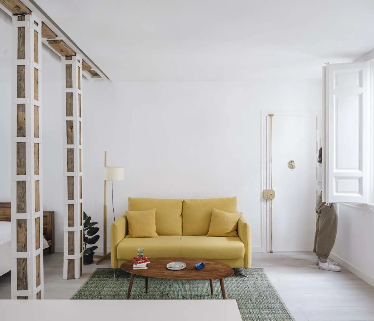 salon mini loft 45m2 décoration design