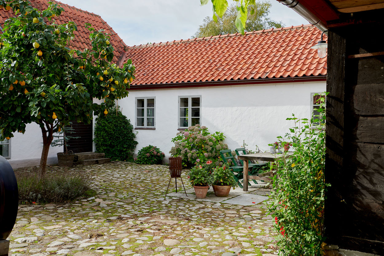 cour pavée maison de campagne cour pavée maison de campagne