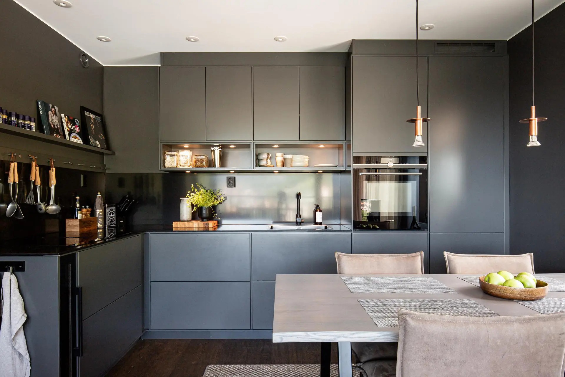 cuisine design gris anthracite
