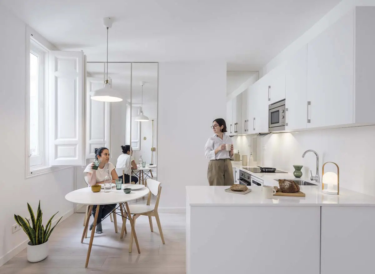 cuisine design blanche