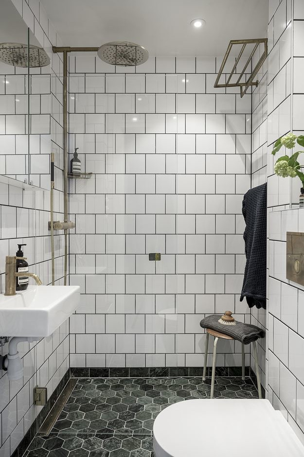 salle de bain blanche et noire salle de bain blanche et noire