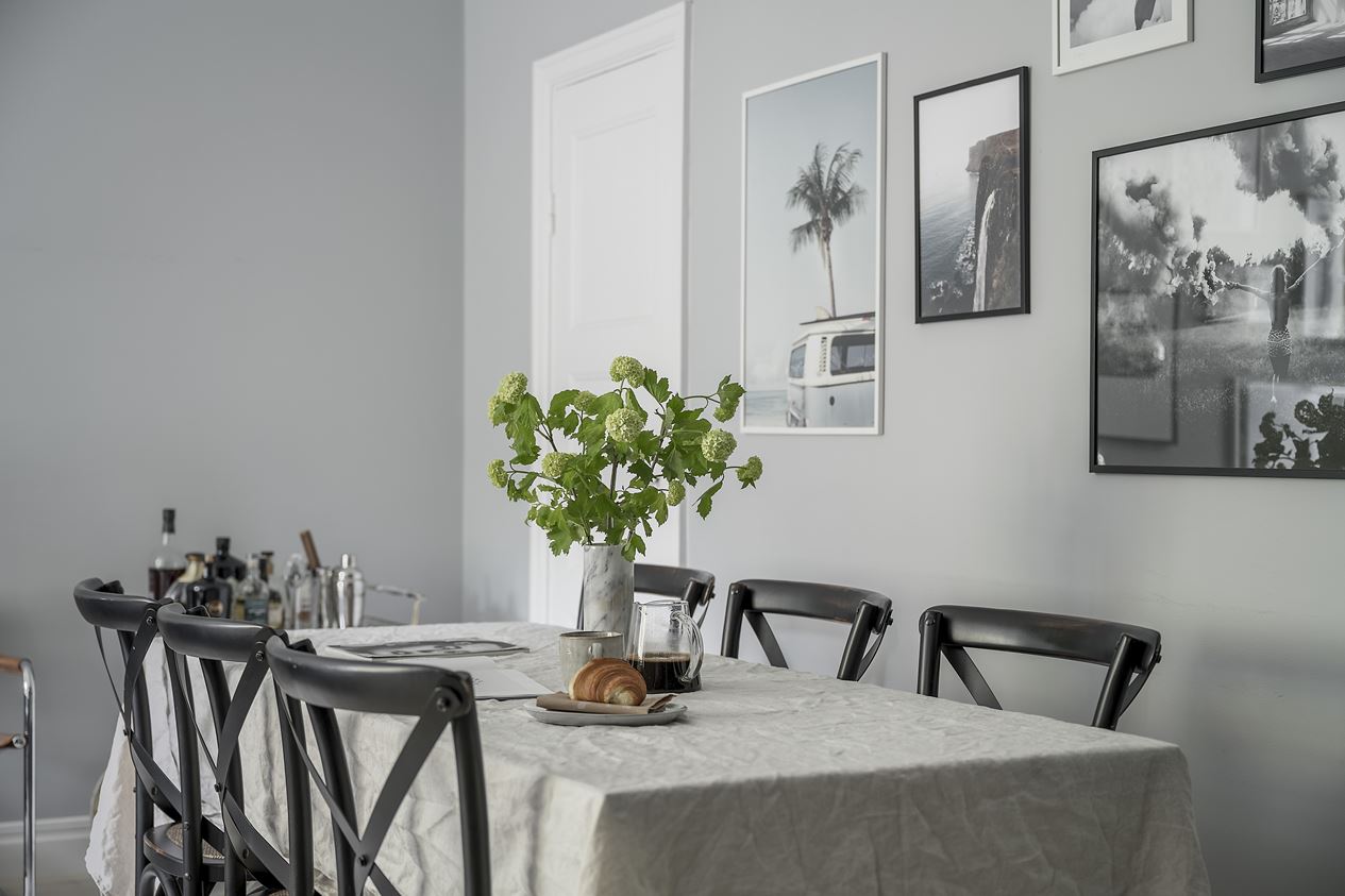 salle à manger mur d salle à manger mur d'images décoration scandinave