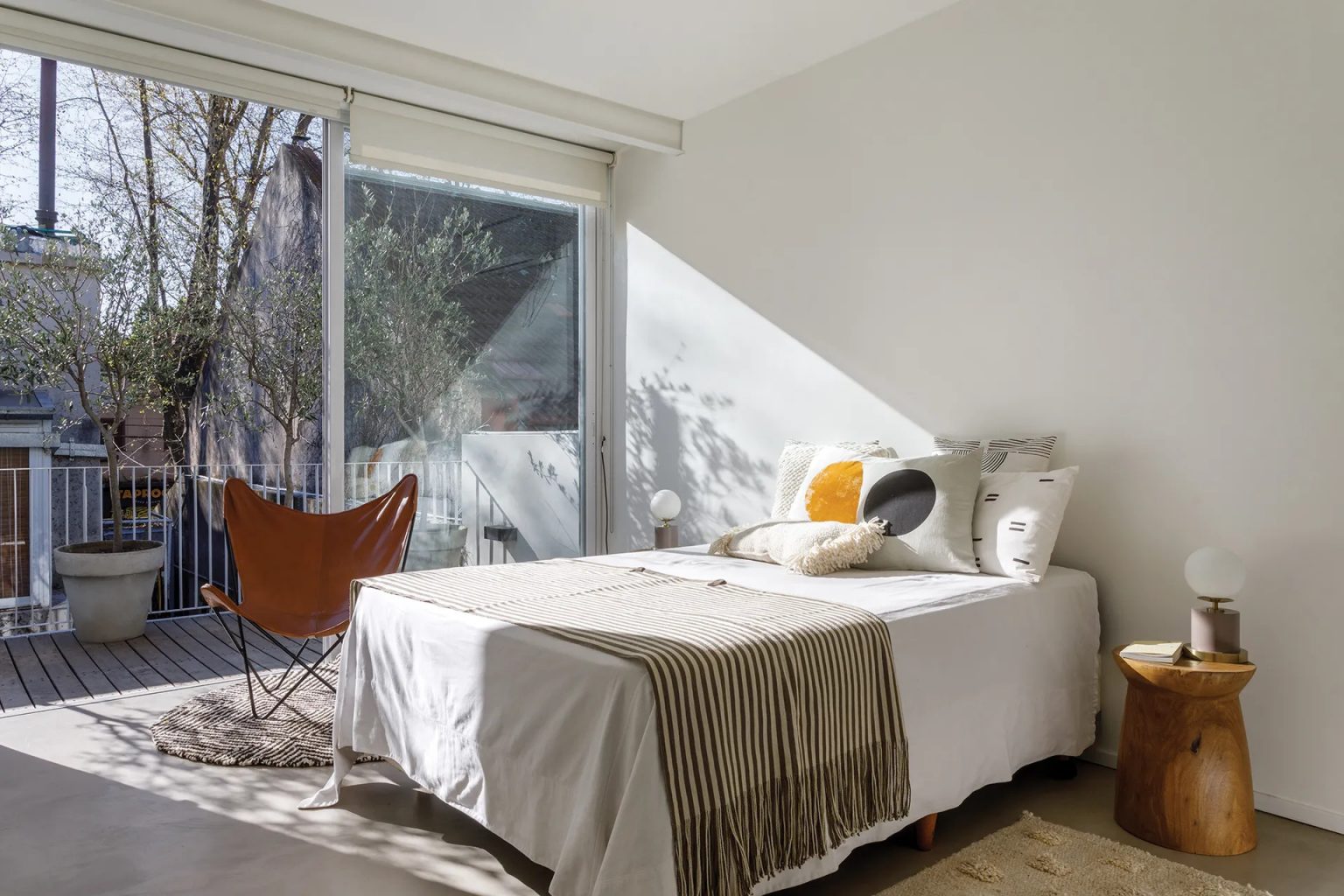 chambre avec terrasse décoration design