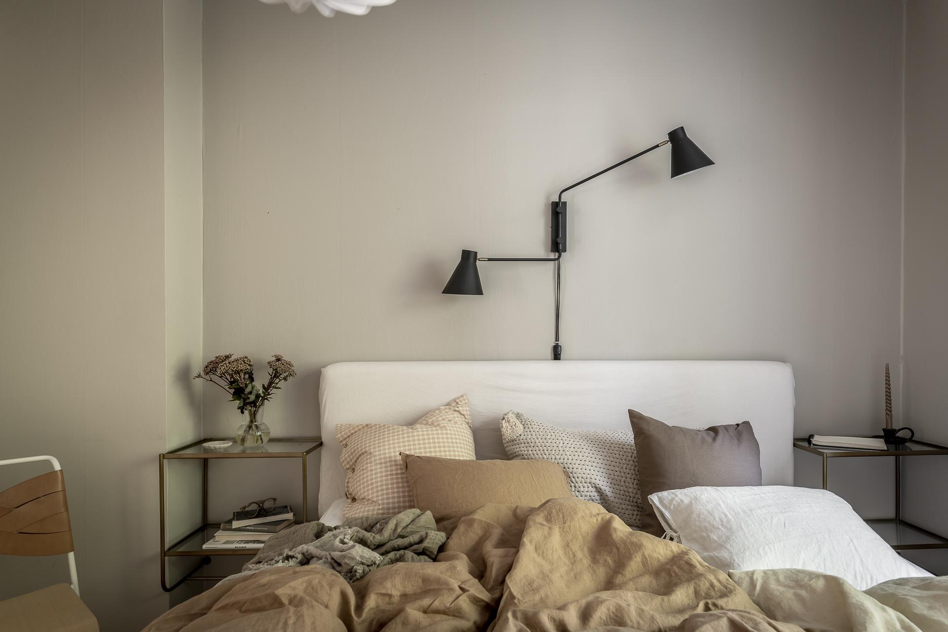 chambre mur gris
