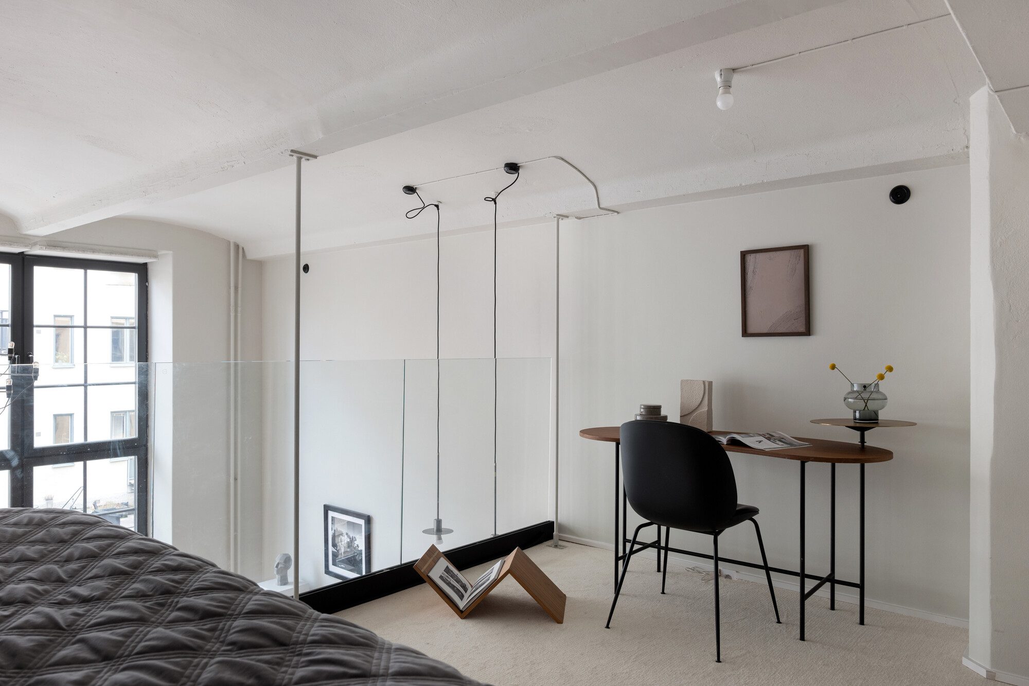 chambre sur mezzanine petit loft de 61m2