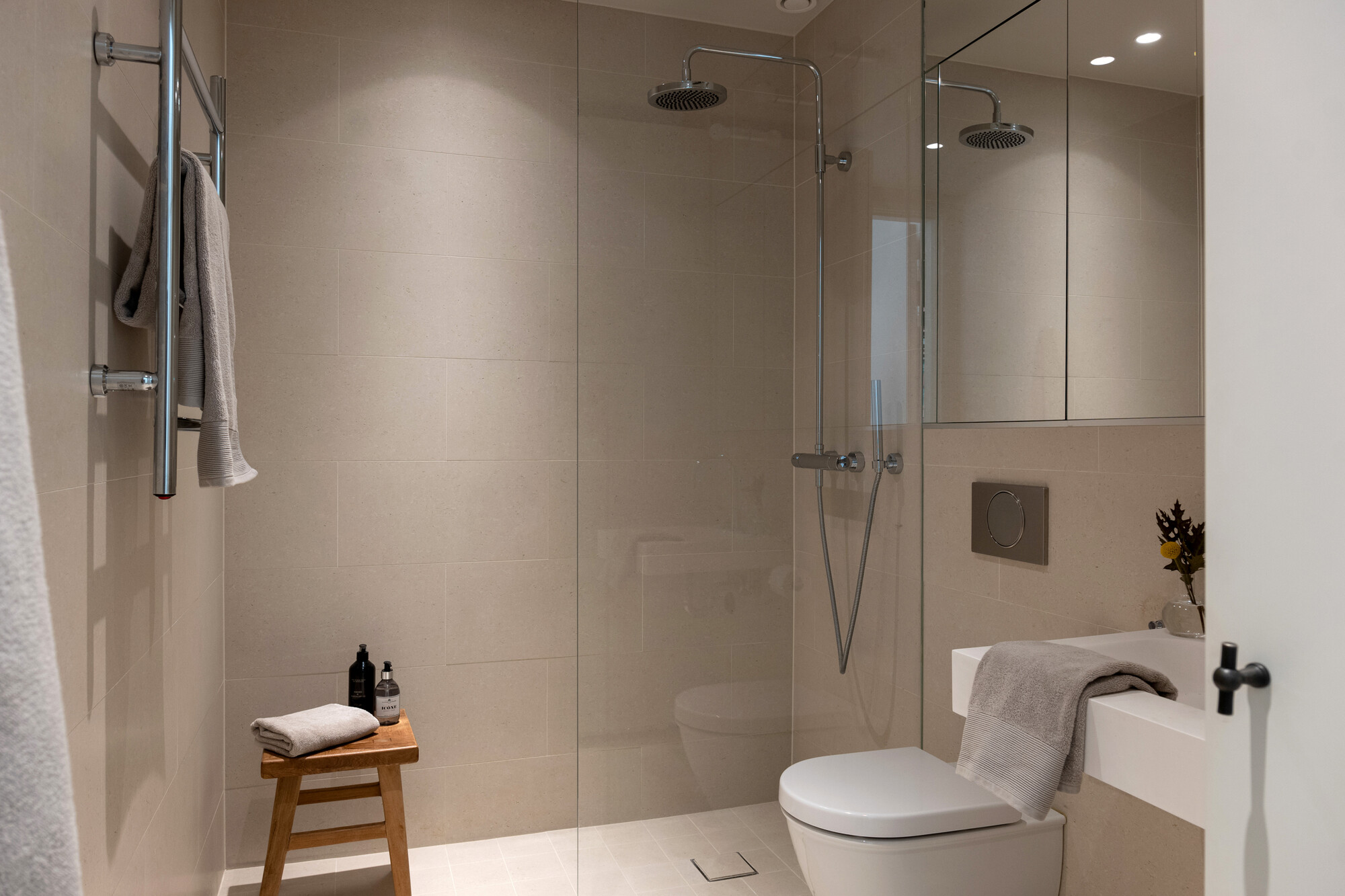 salle de bain beige