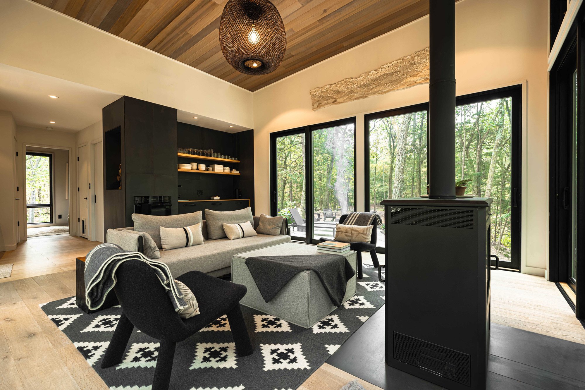 salon vitré maison architecte