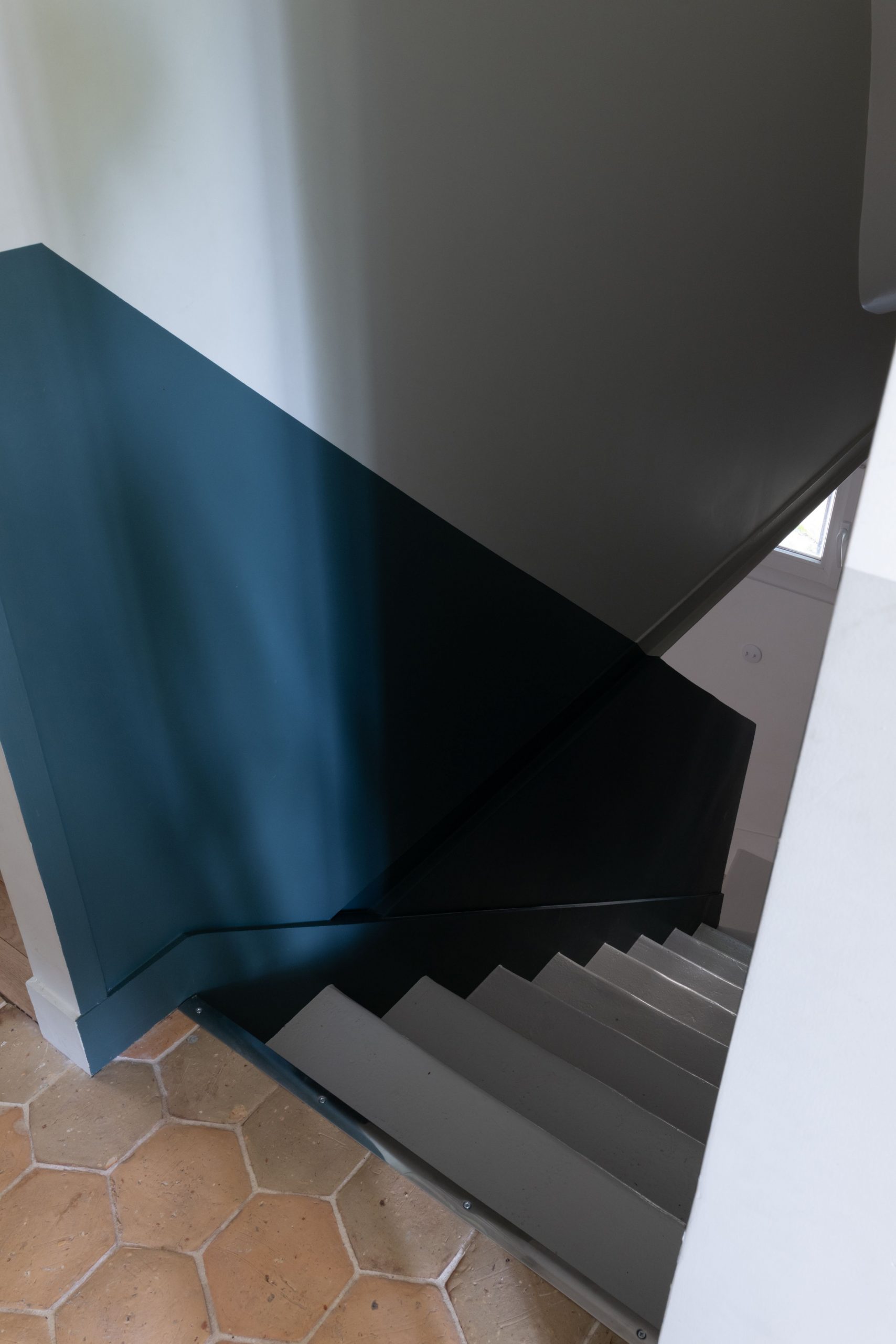 escalier tomettes anciennes