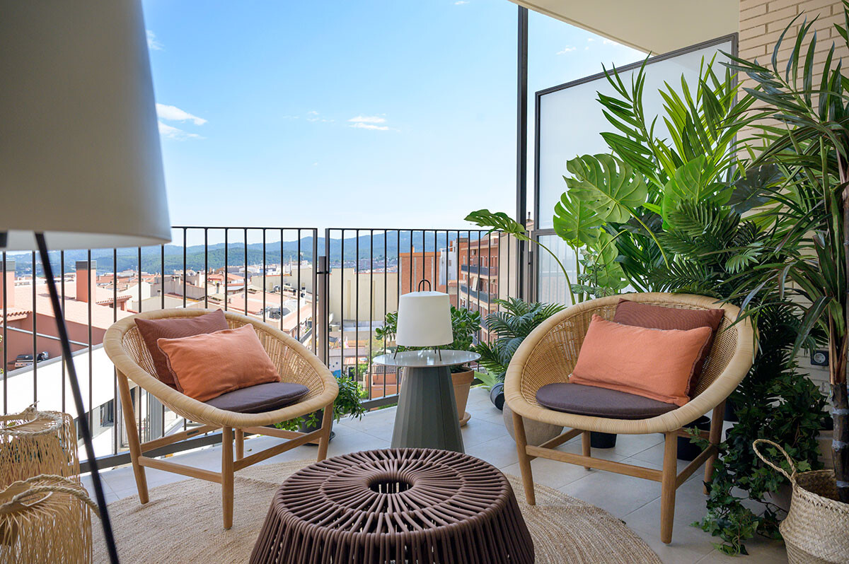 balcon aménagé