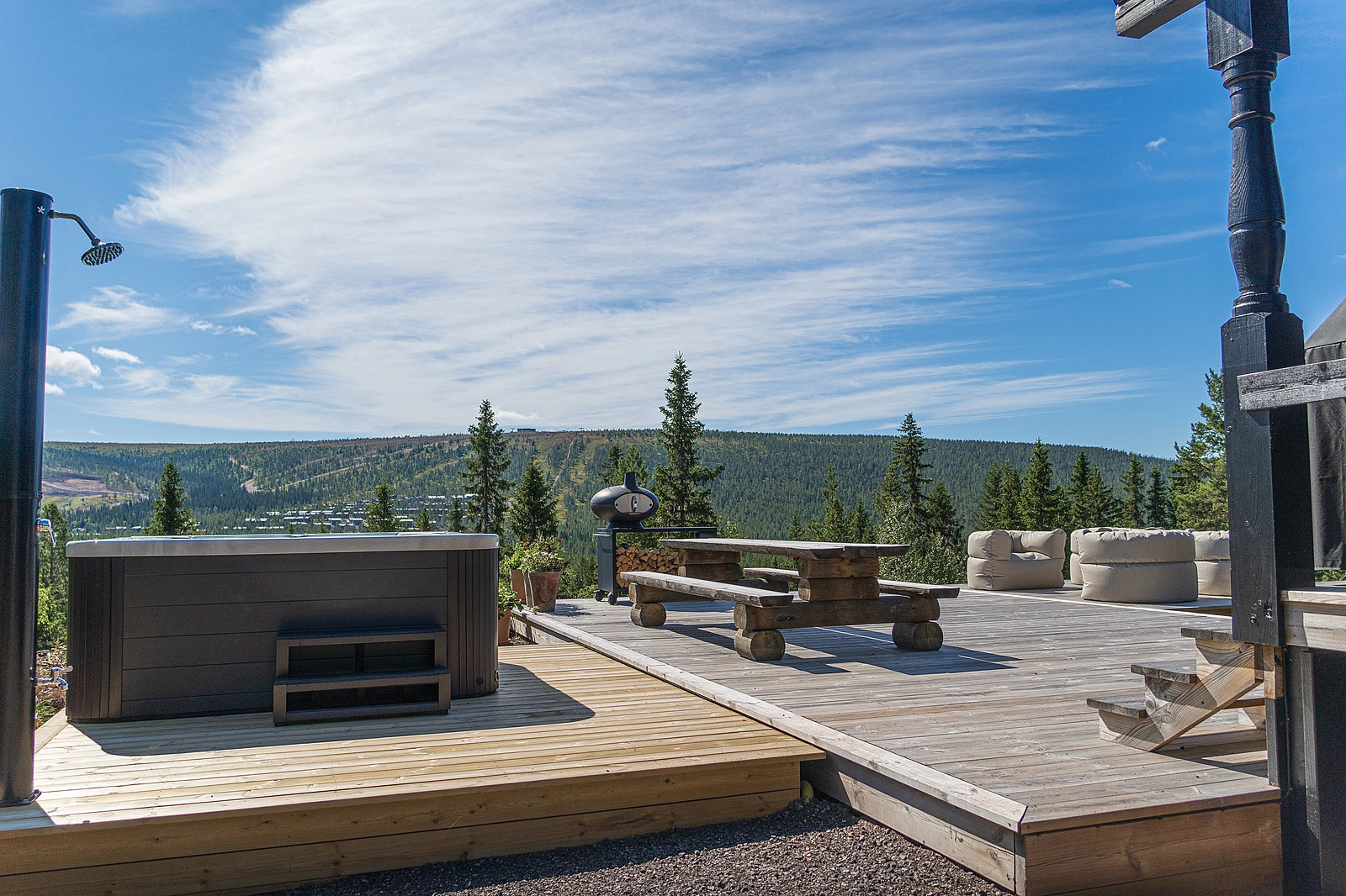 terrasse bois vue montagne terrasse bois vue montagne