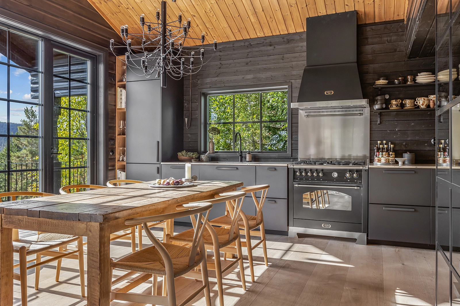 cuisine noire design chalet contemporain cuisine noire design chalet contemporain