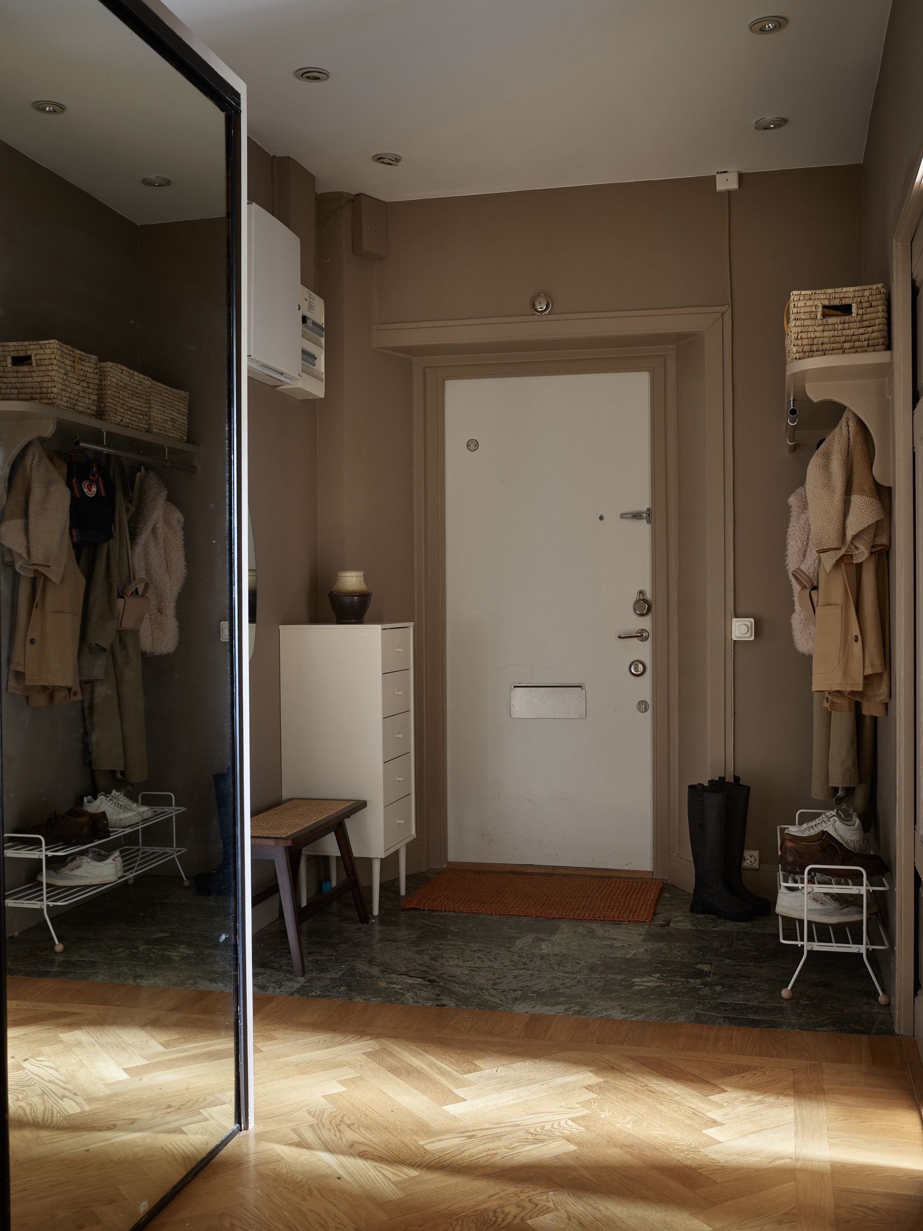 entrée décoration scandinave et vintage