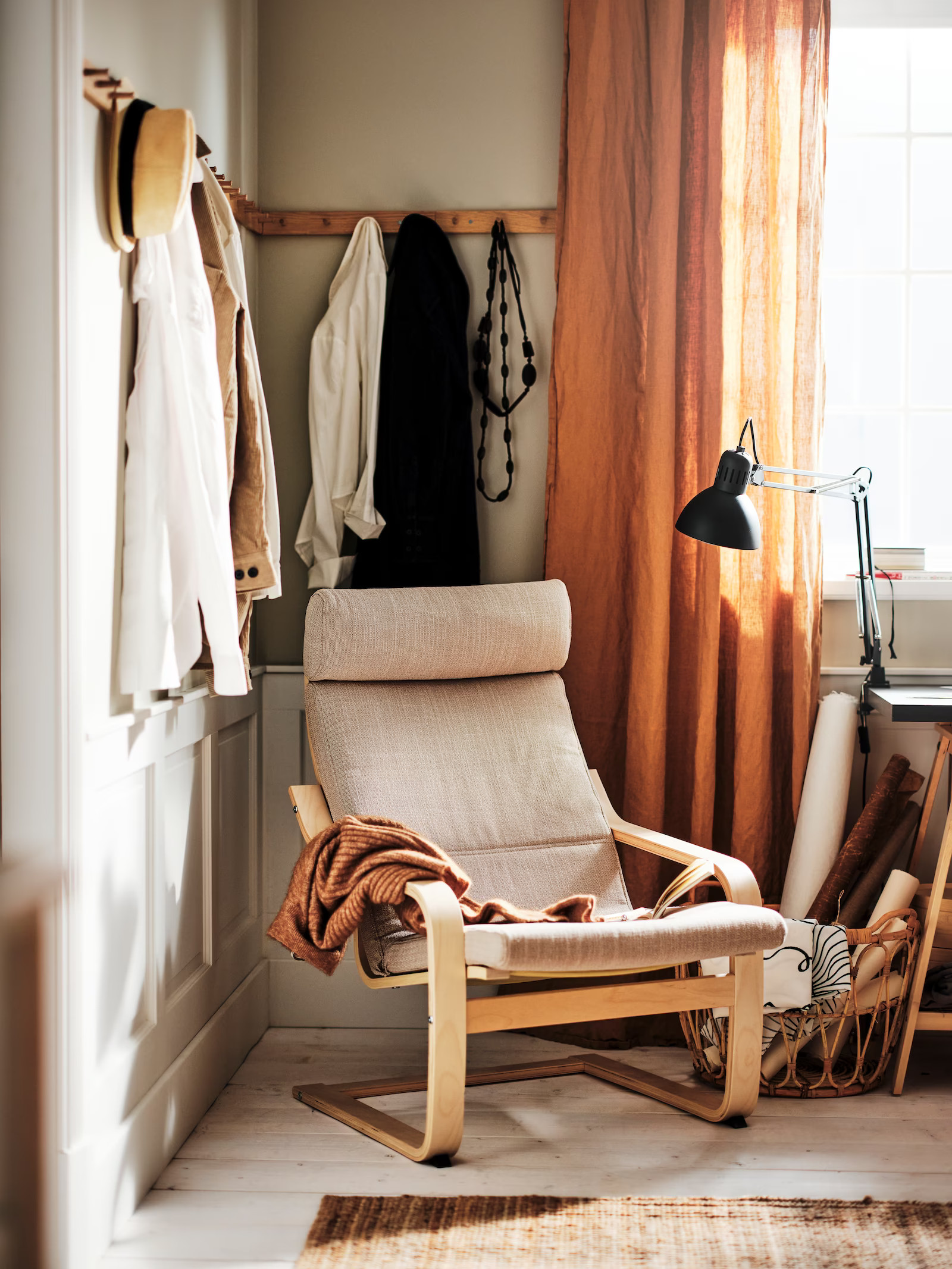 espace lecture dans chambre