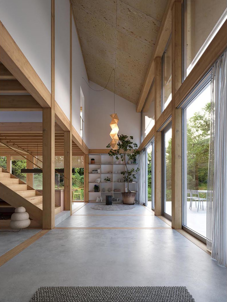 salon maison durable en bois Image: © Architecture de Collection - Photo : © Ma - Ciguë architectes - Faber Picturae salon maison durable en bois Image: © Architecture de Collection - Photo : © Ma - Ciguë architectes - Faber Picturae