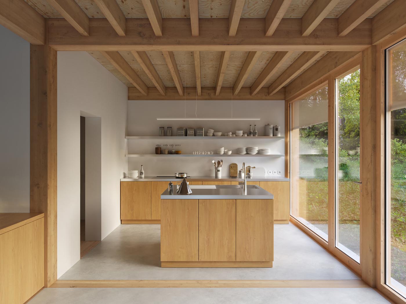 cuisine maison durable en bois Image: © Architecture de Collection - Photo : © Ma - Ciguë architectes - Faber Picturae cuisine maison durable en bois Image: © Architecture de Collection - Photo : © Ma - Ciguë architectes - Faber Picturae