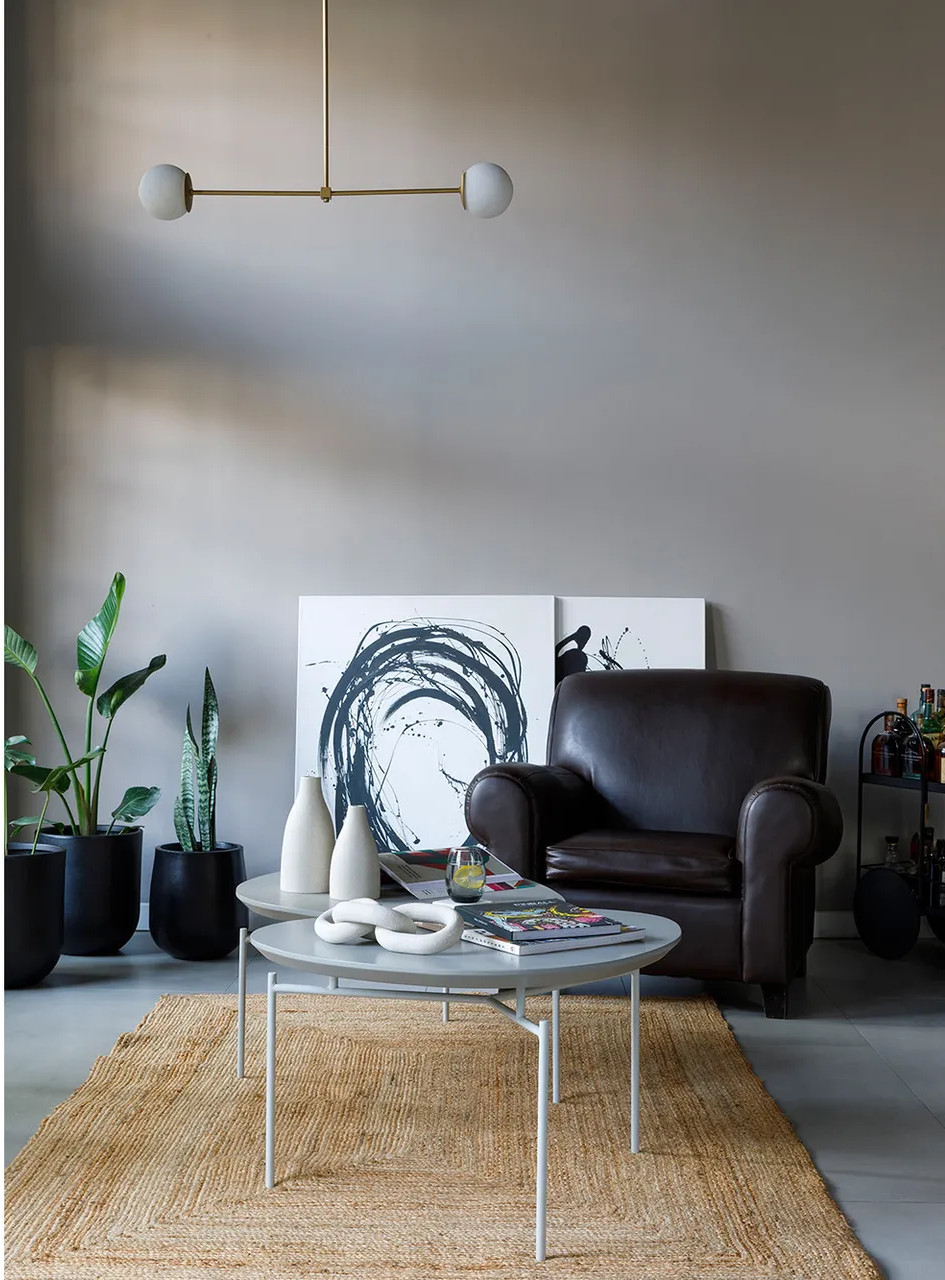 salon avec fauteuil club cuir
