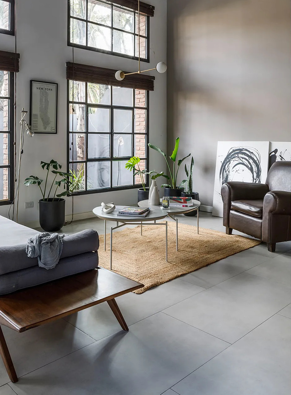 salon vintage maison loft