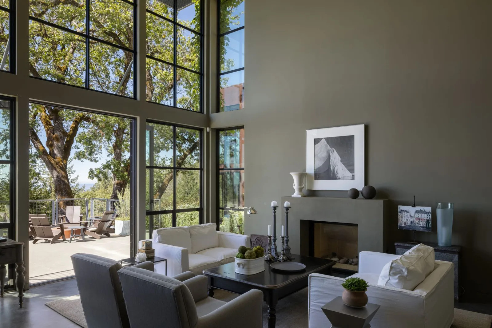 salon maison contemporaine