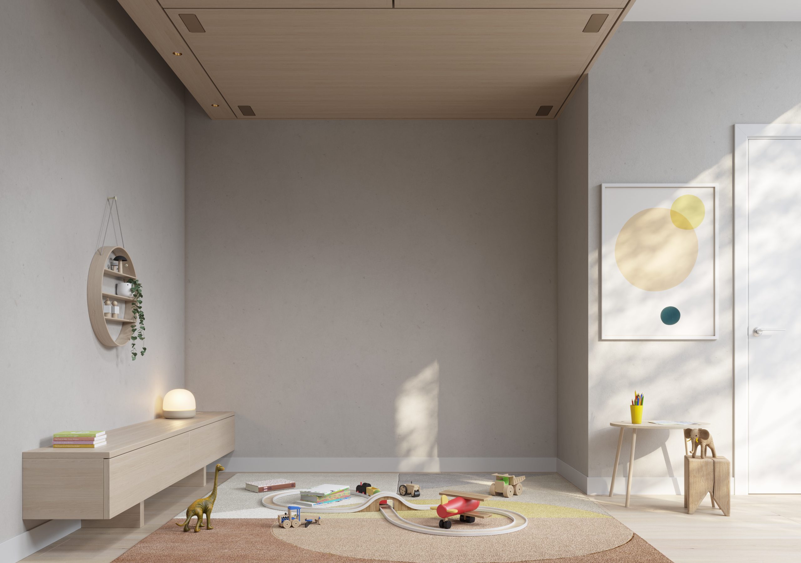 salle de jeu décoration naturelle