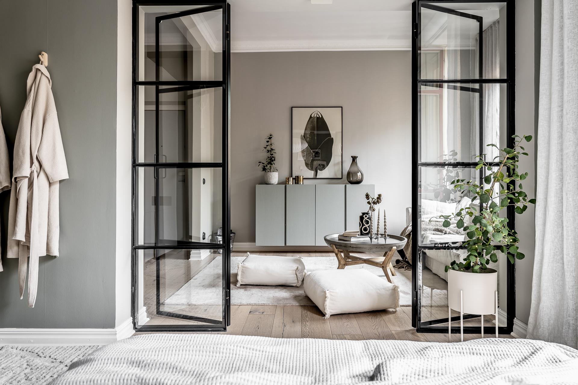 salon avec portes verrière décoration scandinave salon avec portes verrière décoration scandinave