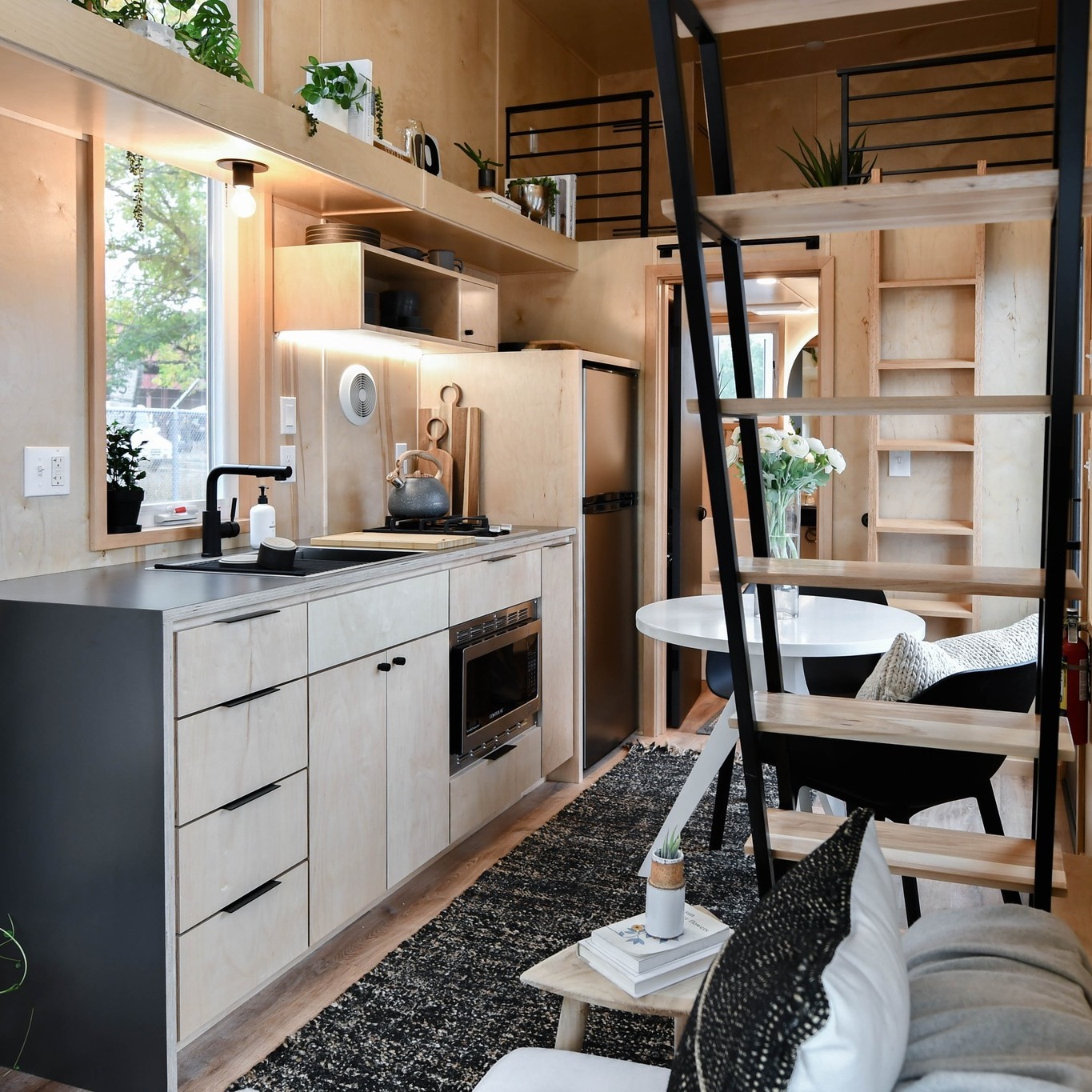 cuisine équipée bois tiny house