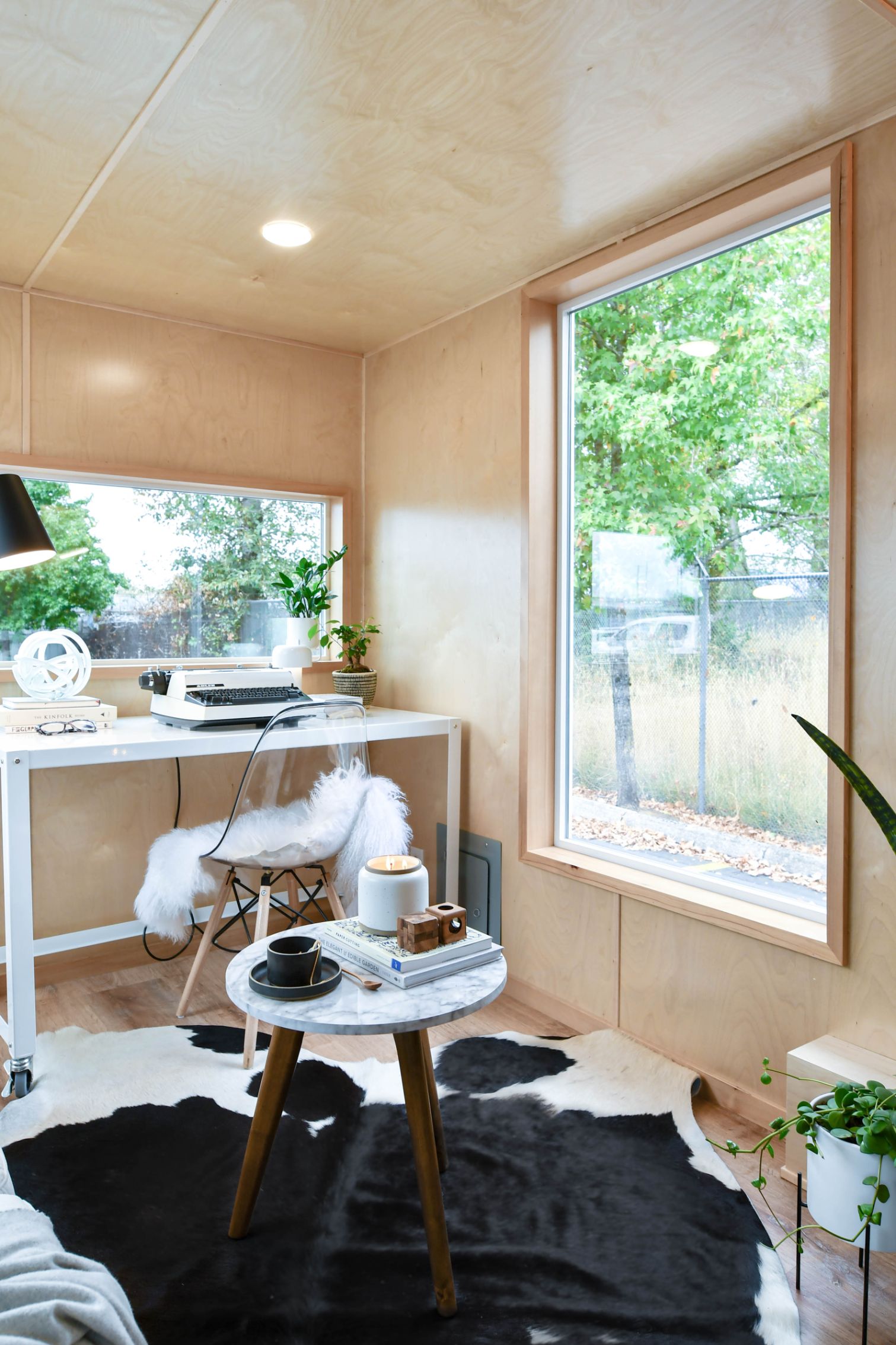 espace bureau tiny house