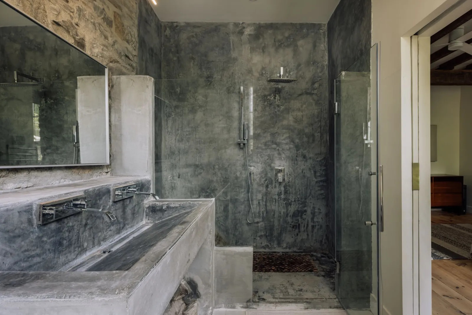 salle de bain béton décoration rustique chic salle de bain béton décoration rustique chic