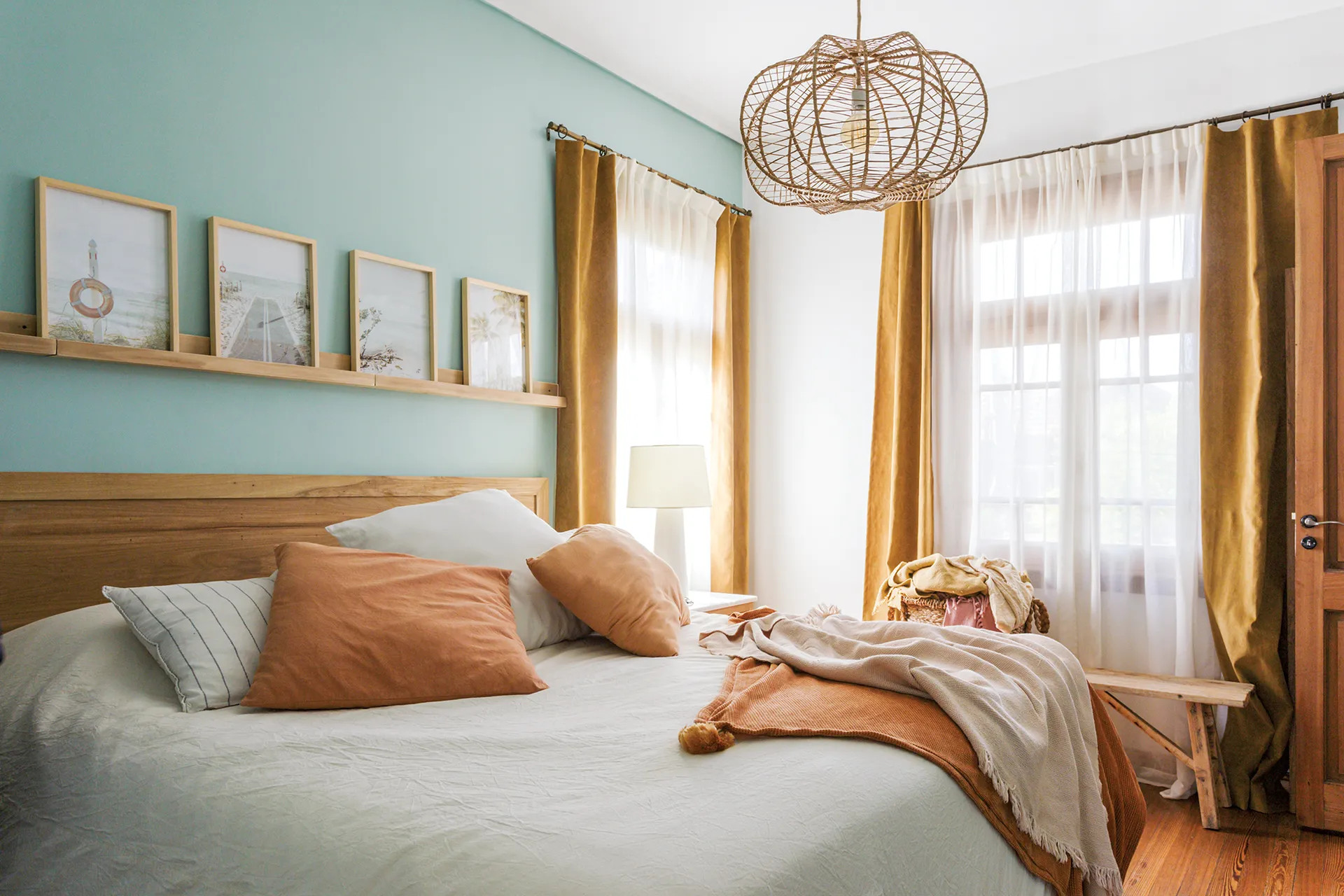 chambre double décoration naturelle