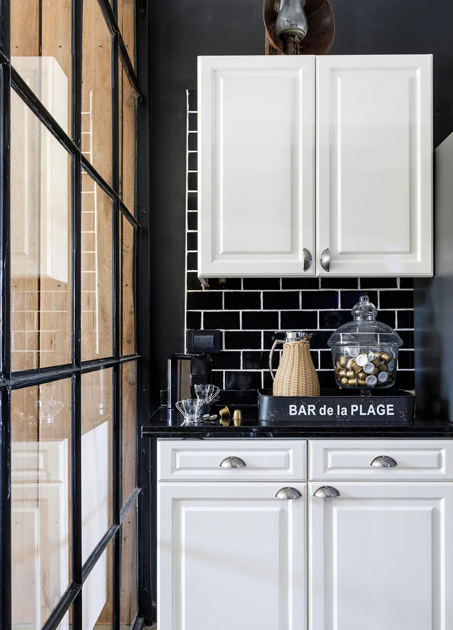 cuisine blanche et noire cuisine blanche et noire