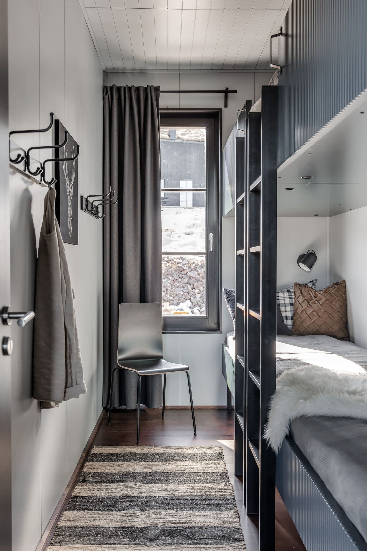 chambre lits superposés appartement montagne