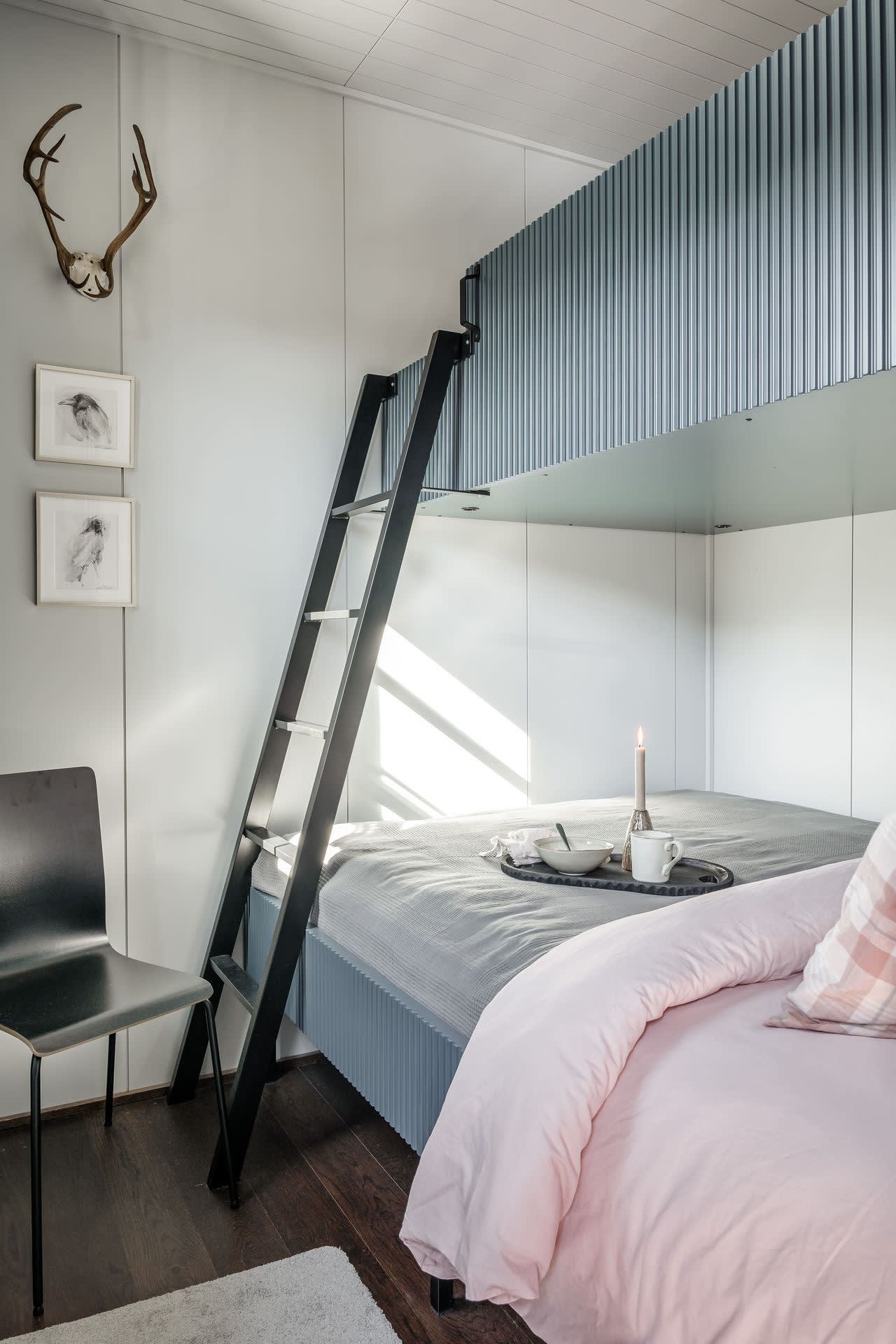 chambre lits superposés appartement montagne