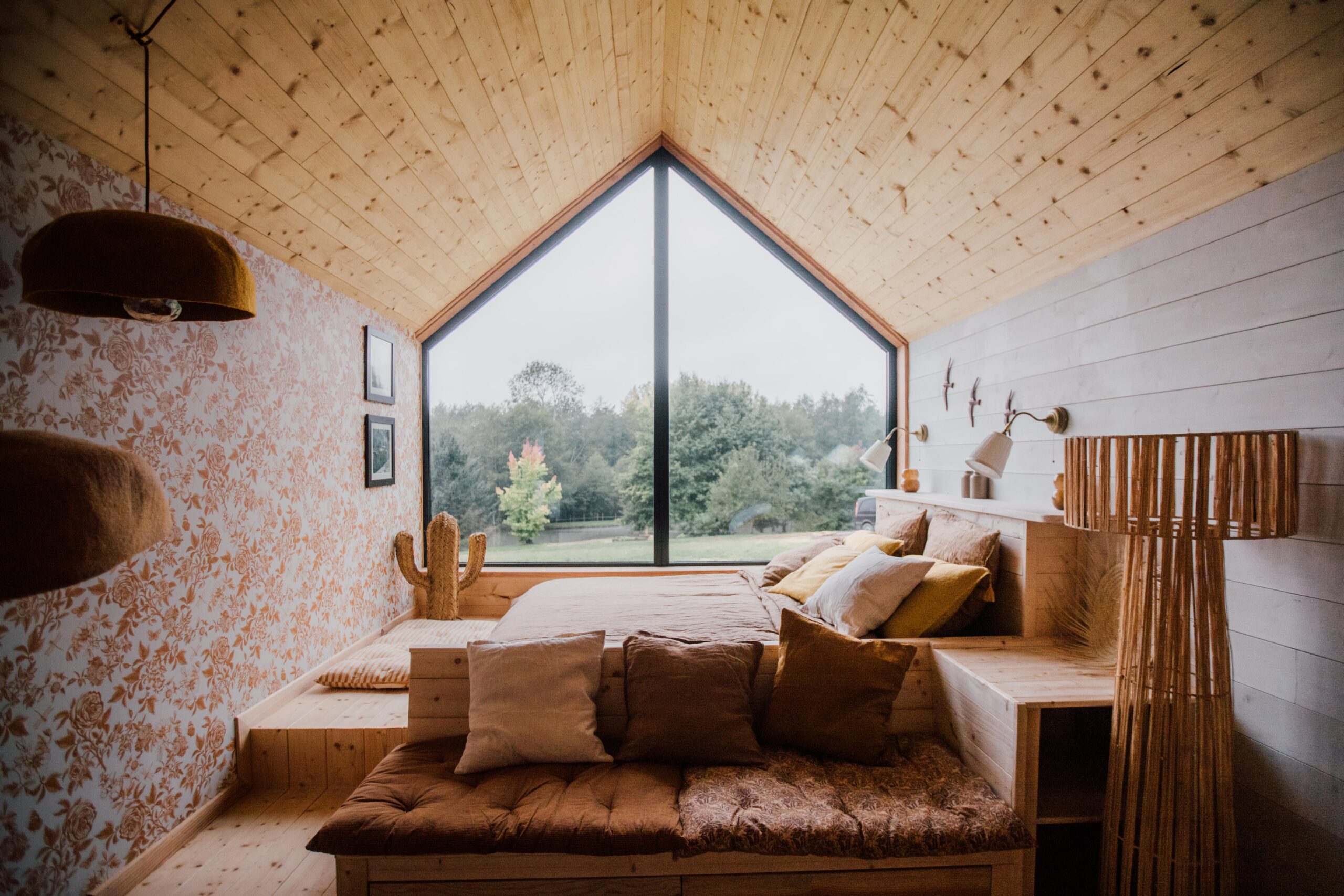 chambre maison en bois Casa Rosalie Normandie