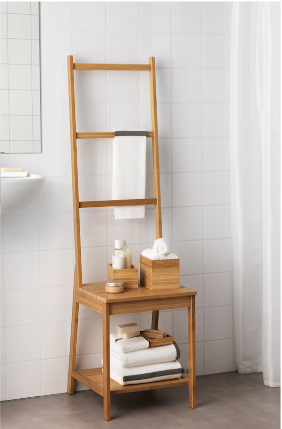 porte serviette chaise bambou IKEA porte serviette chaise bambou IKEA