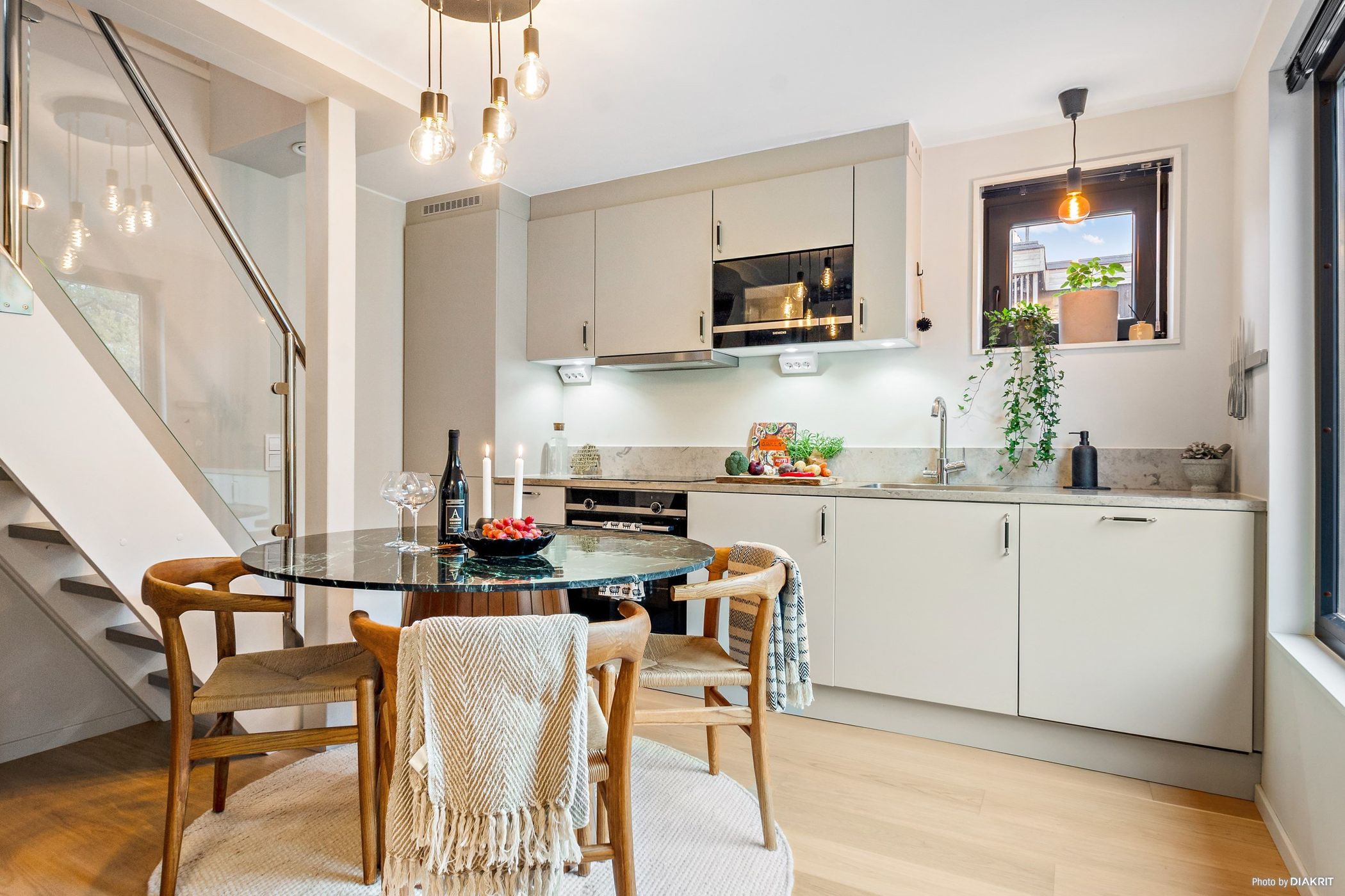 cuisine salle à manger design mini maison 42m2