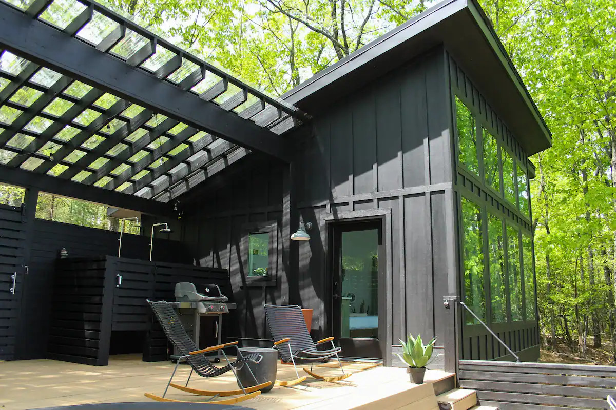 petite maison loft bois noir petite maison loft bois noir