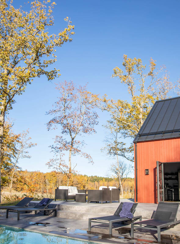 piscine maison en bois
