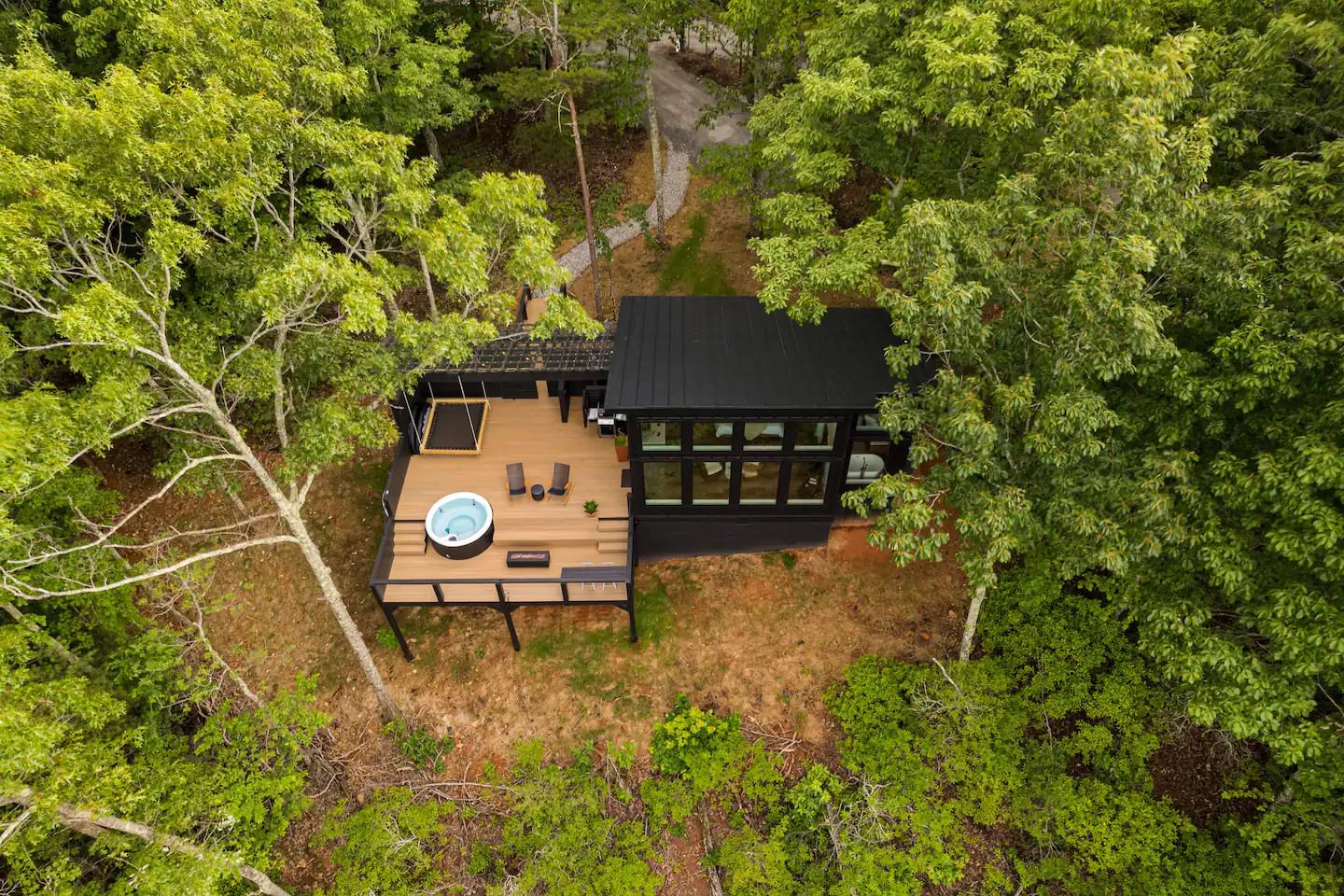petite maison loft en bois noir petite maison loft en bois noir